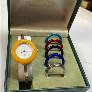 Gucci Watch with Colorful Bezels